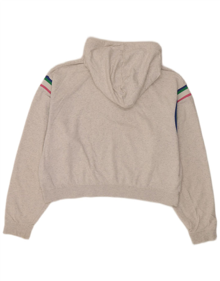 Nike Dame Grafisk Oversized Hoodie Jumper UK 14 Medium Grey Bomuld