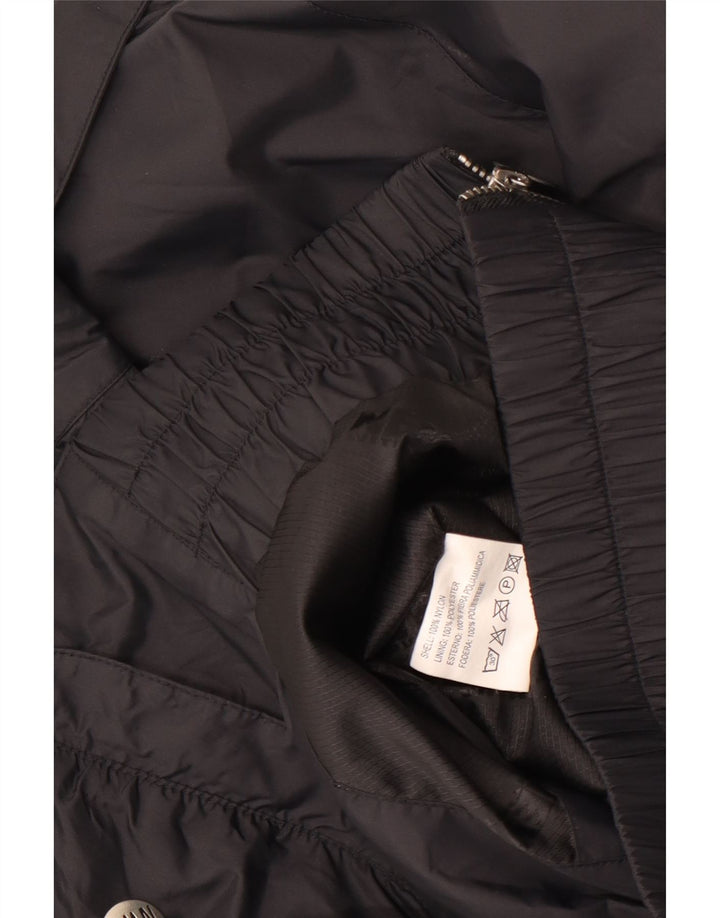 Vintage Herre Graphic Utility Jacket UK 40 Large Black Nylon
