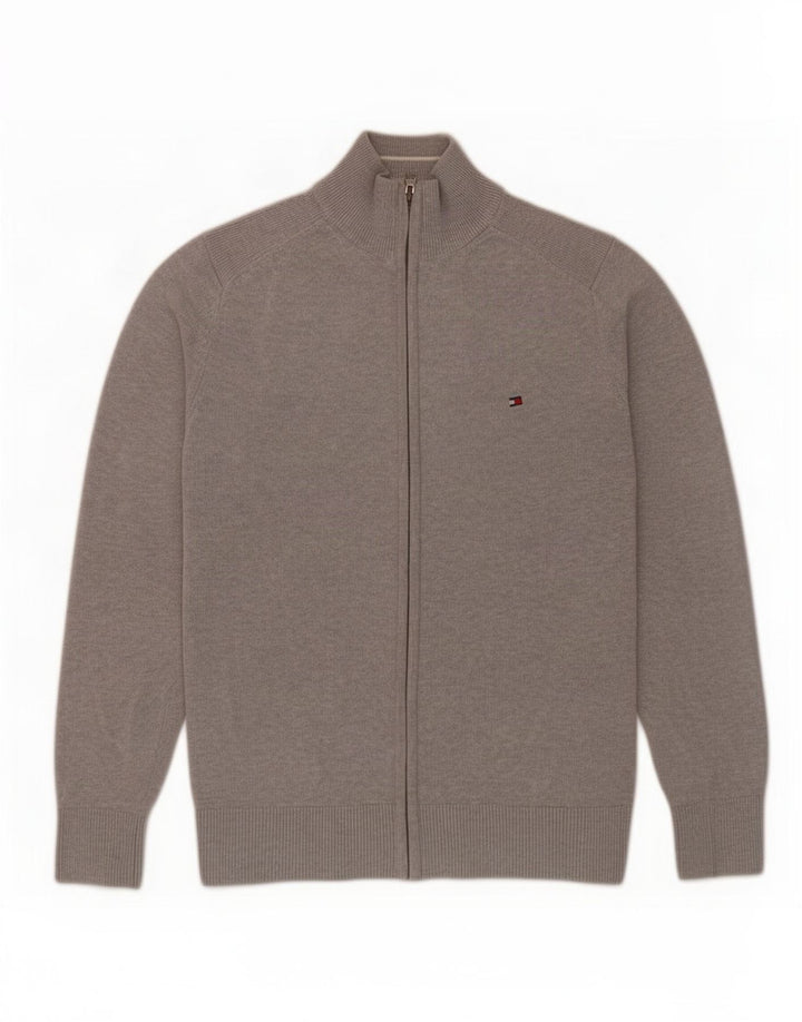 Tommy Hilfiger Herre Cardigan Sweater Lille Grå Bomuld