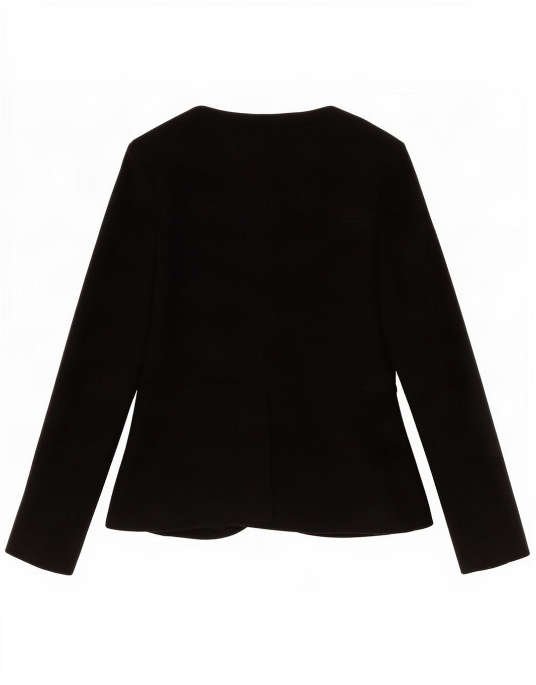 Topshop Dame Full Zip Blazer Jacket UK 14 Large Black Polyester