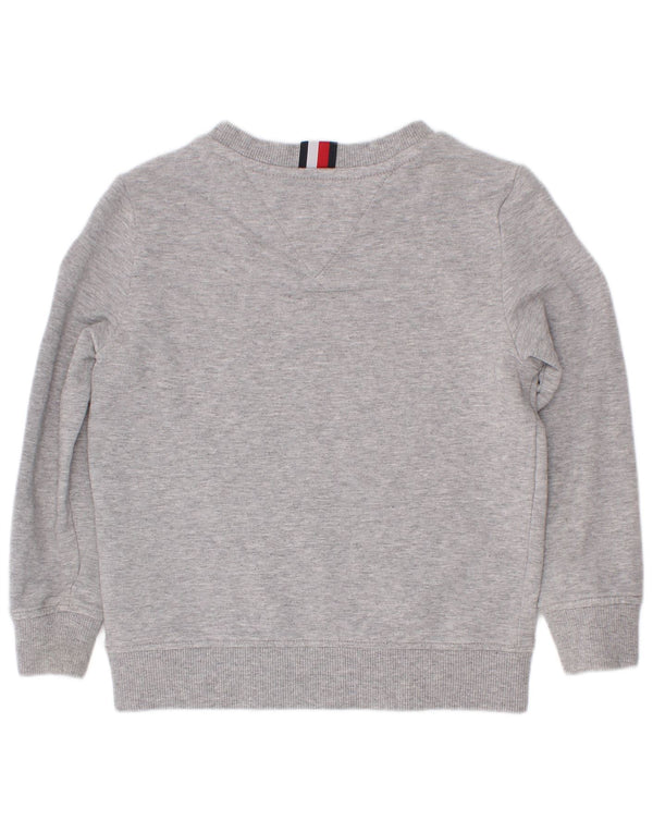 Tommy Hilfiger Boys Grafisk Sweatshirt Jumper 3-4 år Grå Colourblock