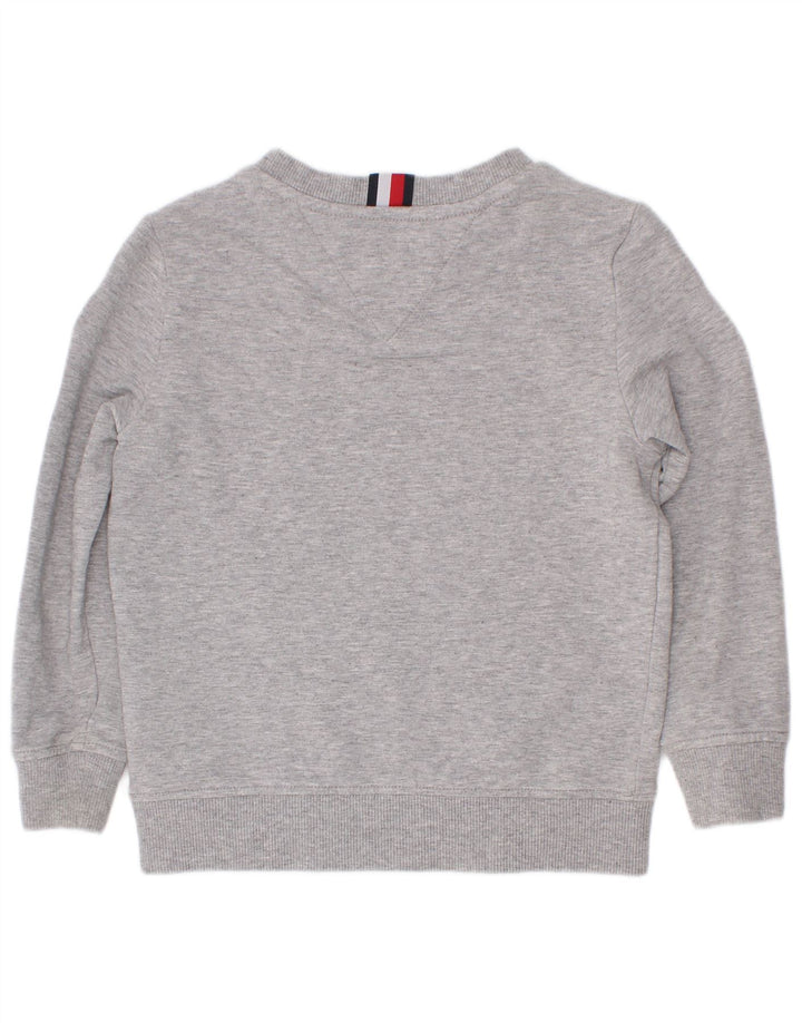 Tommy Hilfiger Boys Grafisk Sweatshirt Jumper 3-4 år Grå Colourblock