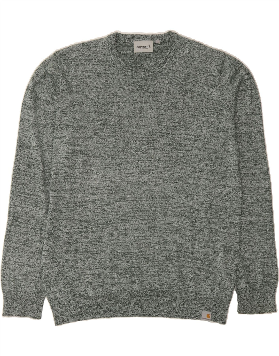 CARHARTT Mens Crew Neck Jumper Sweater Medium Green Flecked Acrylic Vintage Carhartt and Second-Hand Carhartt from Messina Hembry 