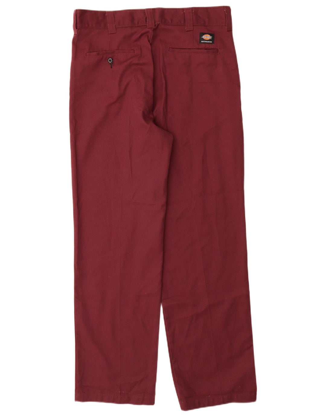 Dickies Straight Chino Bukser til mænd W34 L32 Burgundy Polyester