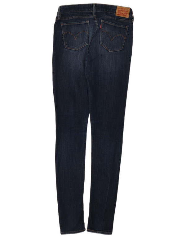 Levi's Dame 711 Skinny Jeans W28 L34 Marineblå Bomuld