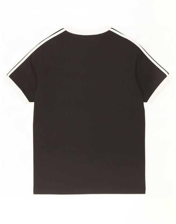 Adidas Herre T-Shirt Top Medium Sort Bomuld