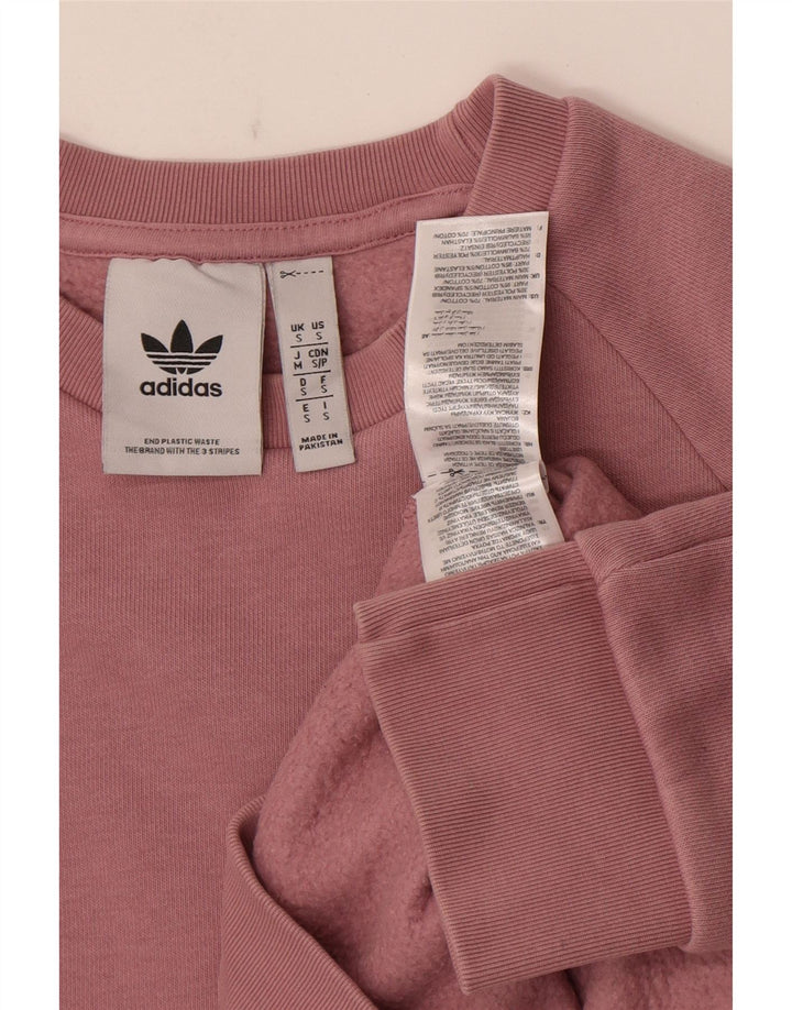Adidas Sweatshirt-trøje til mænd, lille pink bomuld