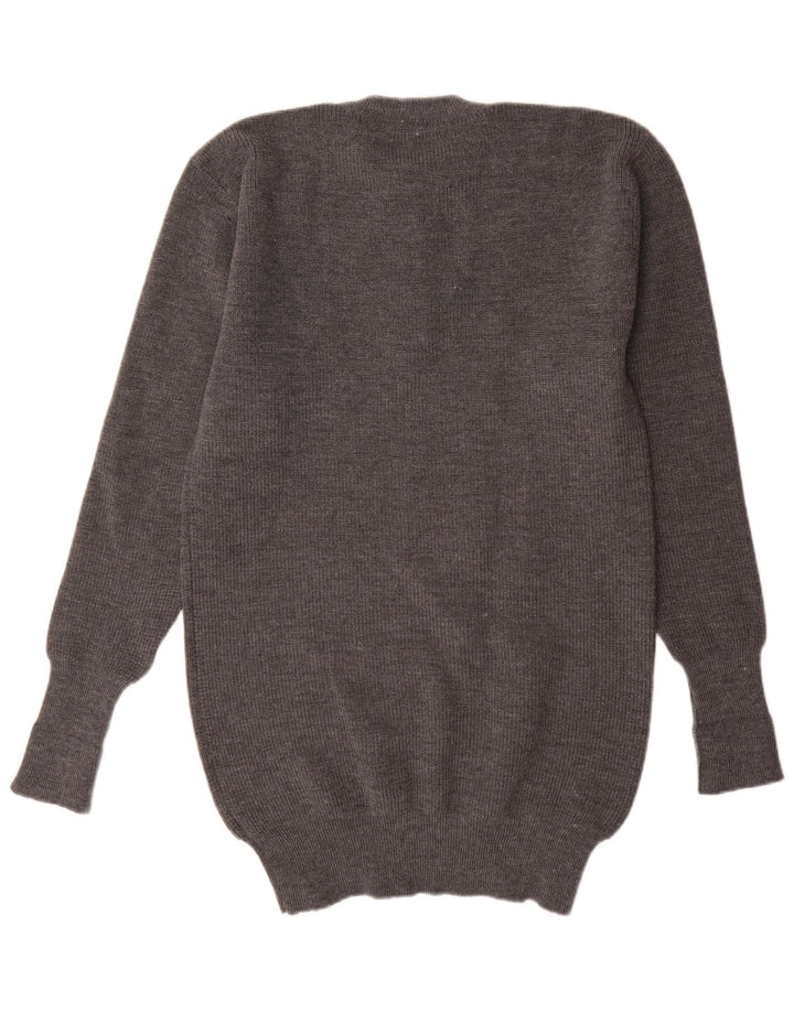 Vintage herre rund hals sweater IT 52 stor grå