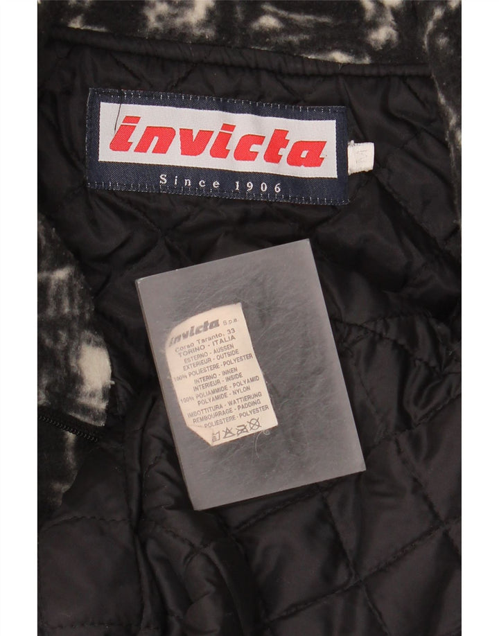 Invicta Fleecejakke til mænd UK 38 Medium Sort Geometrisk Polyester
