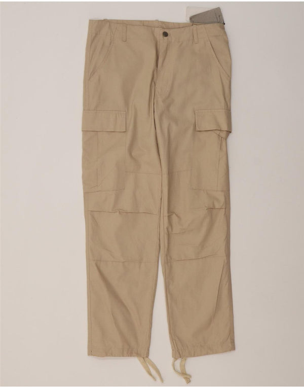 Carhartt Herre Straight Cargo Bukser Small W29 L30 Beige Bomuld