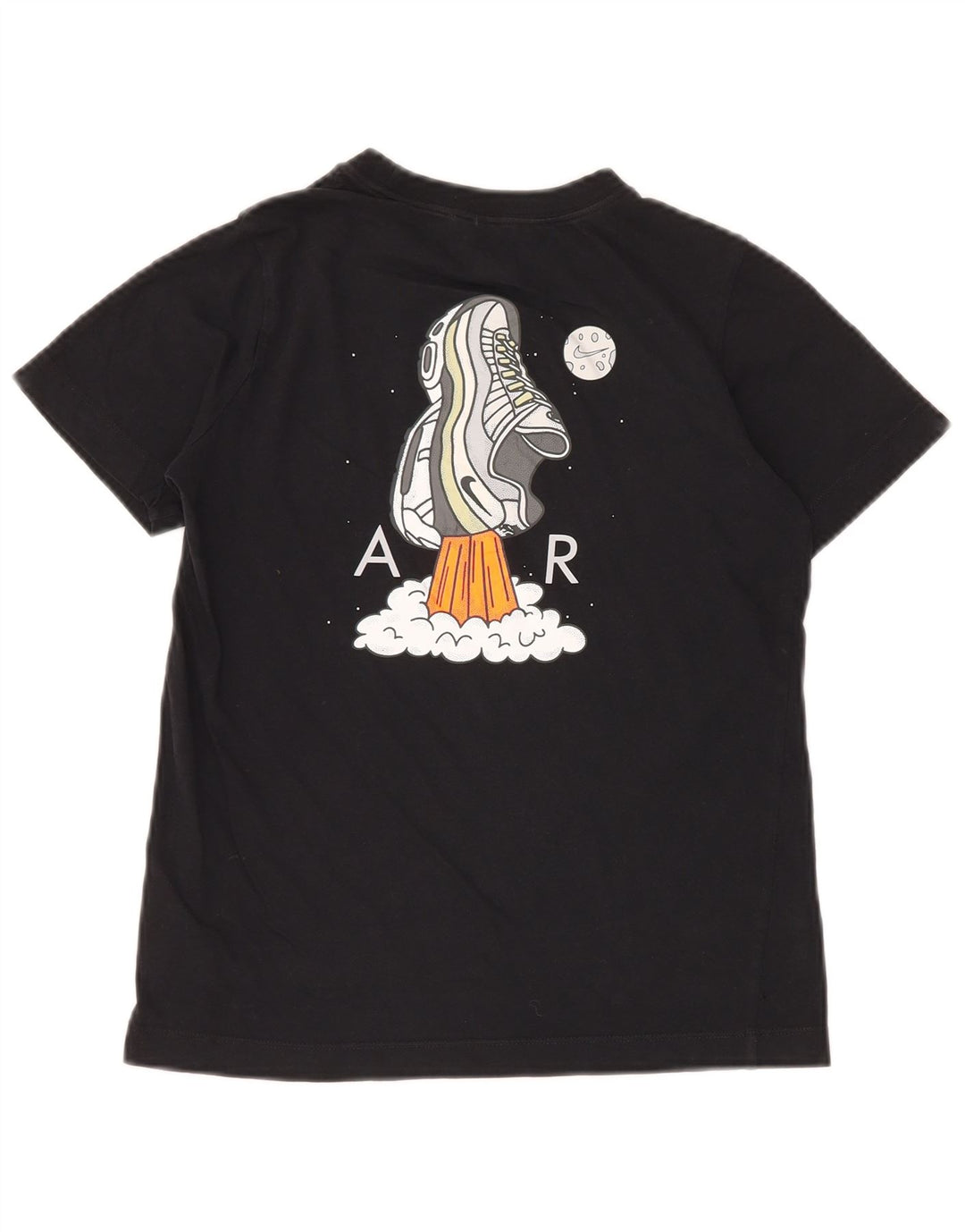 NIKE drenge grafisk t-shirt top 10-11 år medium sort bomuld