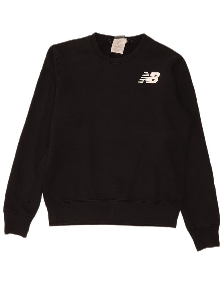New Balance Herre Grafisk Sweatshirt Jumper lille sort bomuld