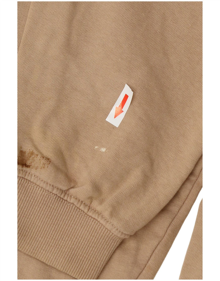 Zara Herre Sweatshirt Jumper Lille Beige Bomuld