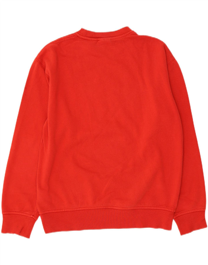 Fila Herre Grafisk Sweatshirt Jumper Lille Rød Bomuld