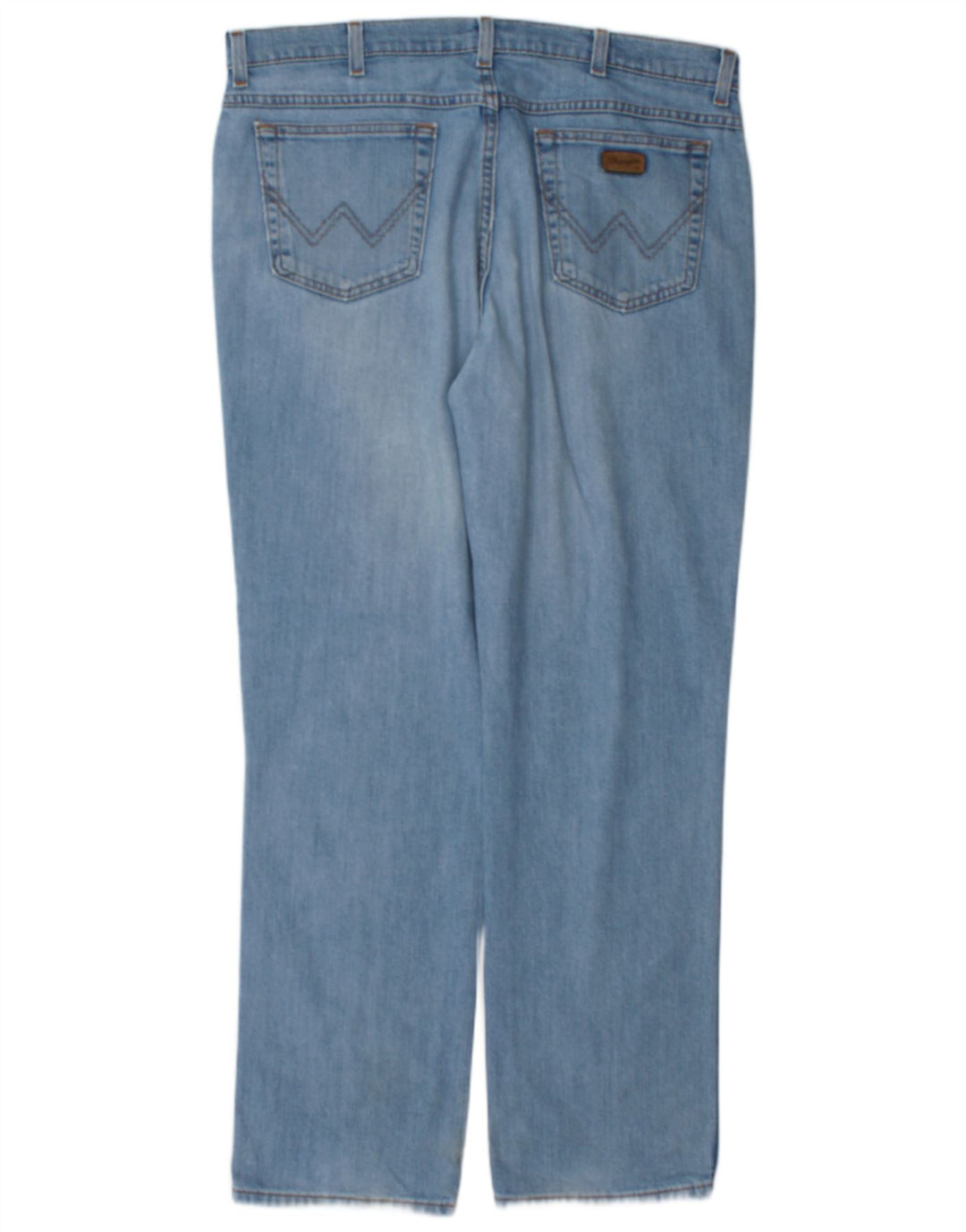 Wrangler Herre Texas Stretch Straight Jeans W38 L32 Blå Bomuld