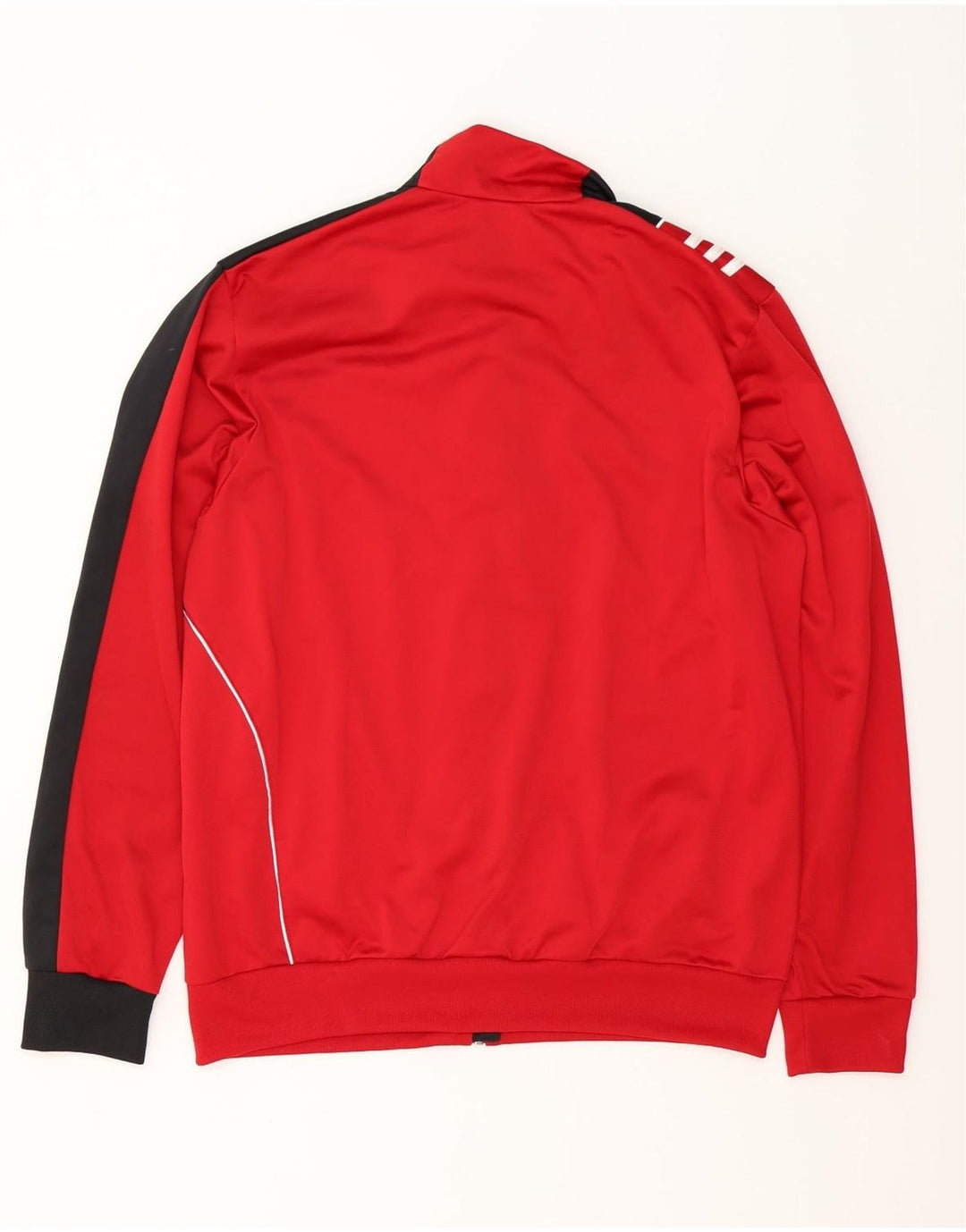 Adidas Træningsdragt til mænd Top jakke UK 44/46 Large Red Colourblock Polyester