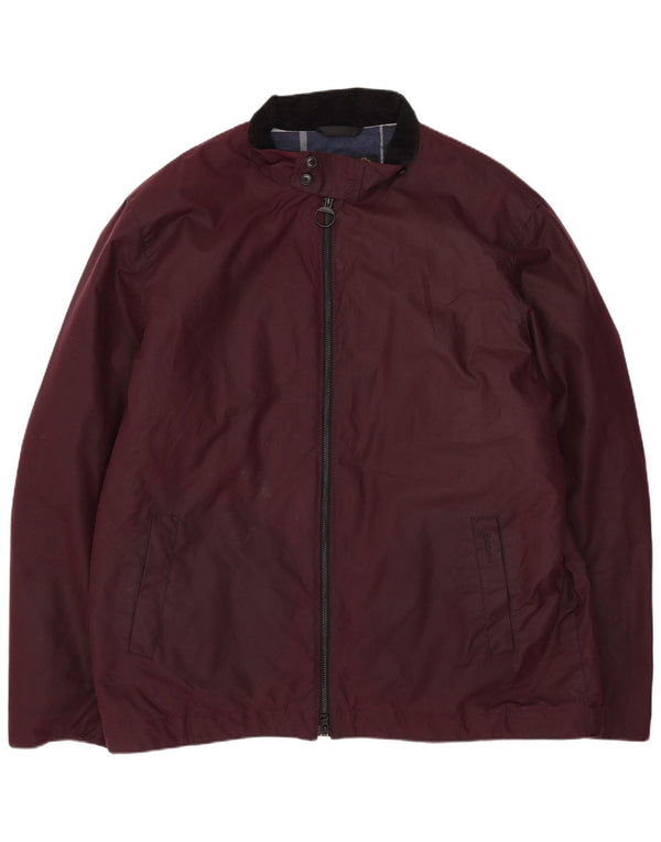Barbour Herre vokset bomuldsjakke UK 44 2XL Burgundy