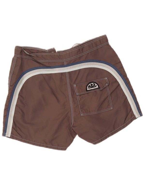 Sundek Mens Swimming Shorts Medium Grey Colourblock Nylon
