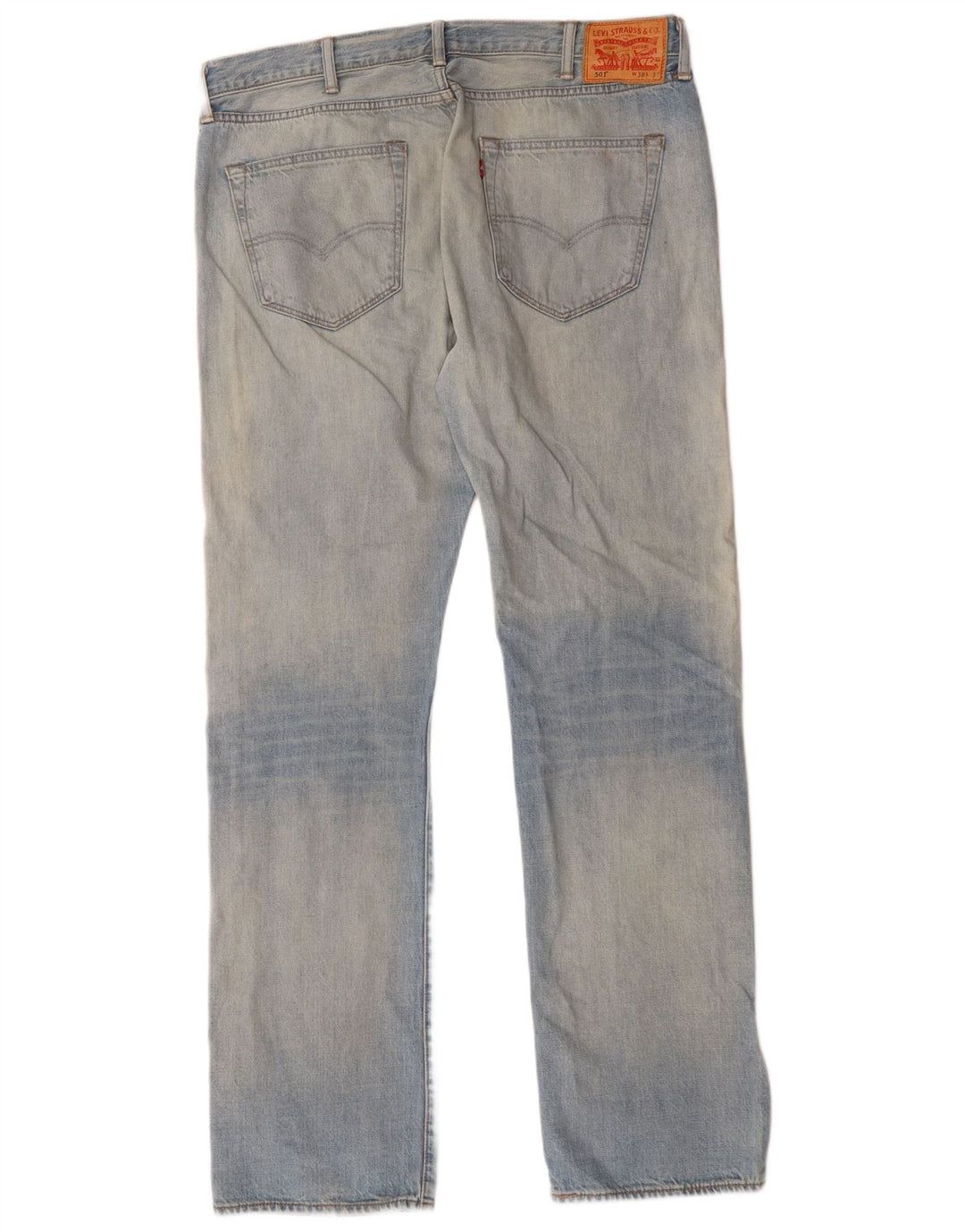 Levi's Herre 501 lige jeans W38 L34 blå viskose
