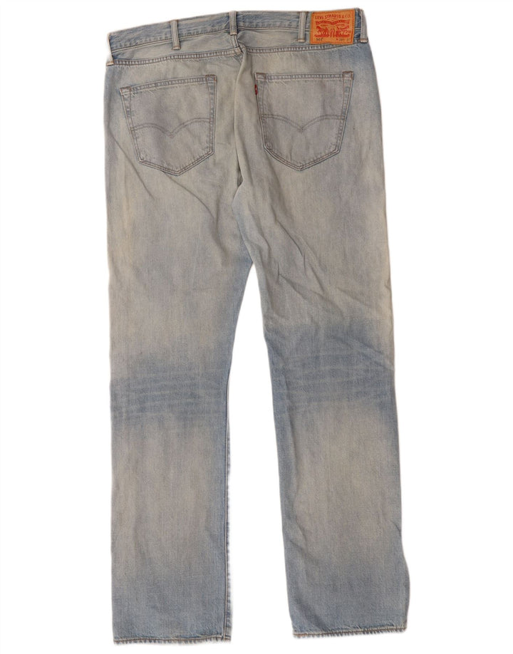 Levi's Herre 501 lige jeans W38 L34 blå viskose
