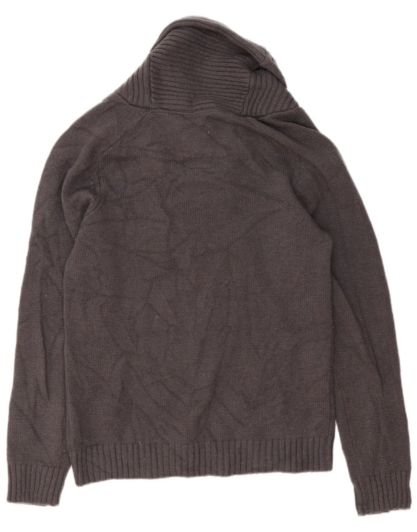 G-Star Herre Shawl Neck Jumper Sweater Medium Grey Lammeuld