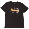 Volcom Herre Grafisk T-Shirt Top Stor Sort Bomuld