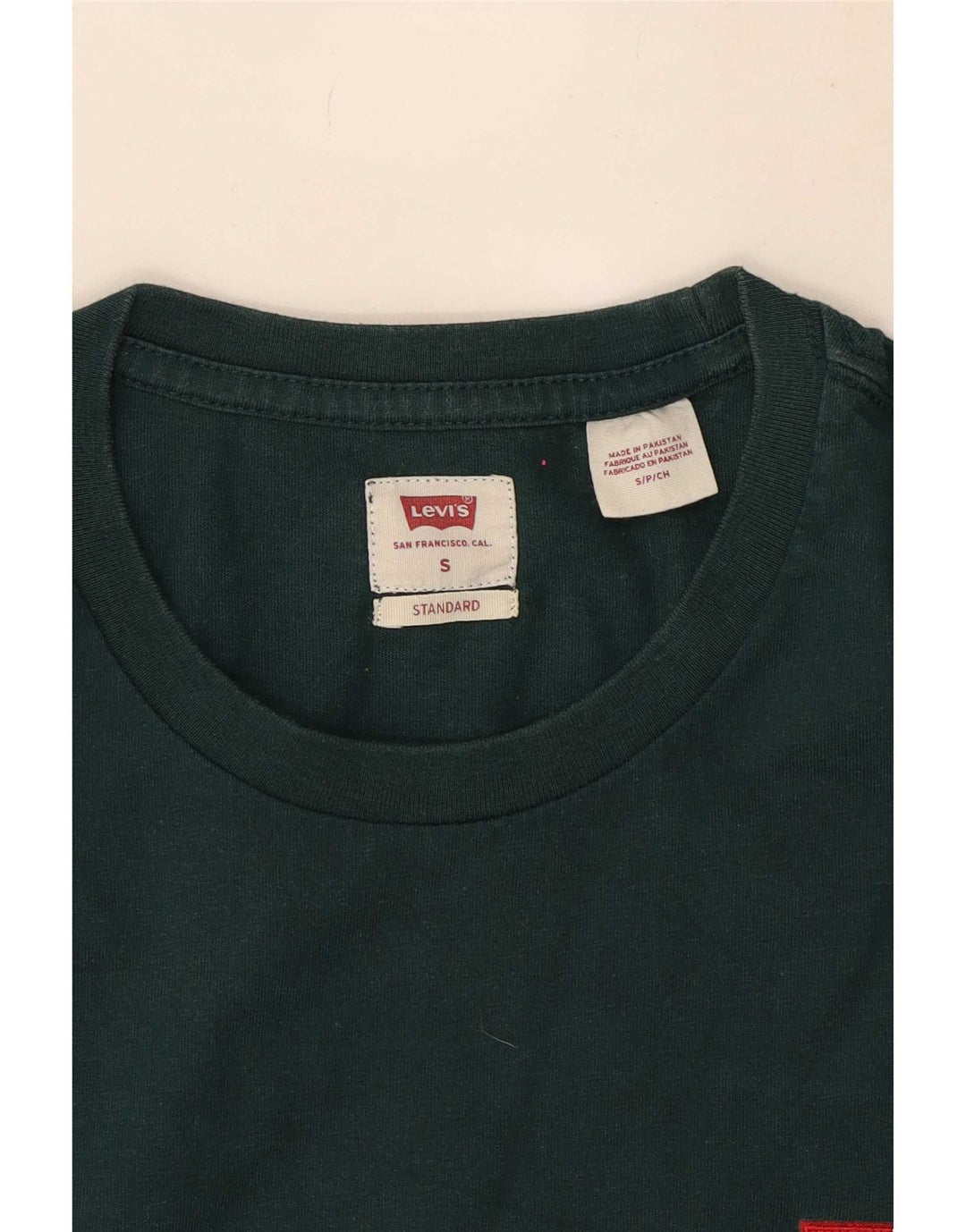 Levi's Herre Standard Fit T-Shirt Top Lille Grøn