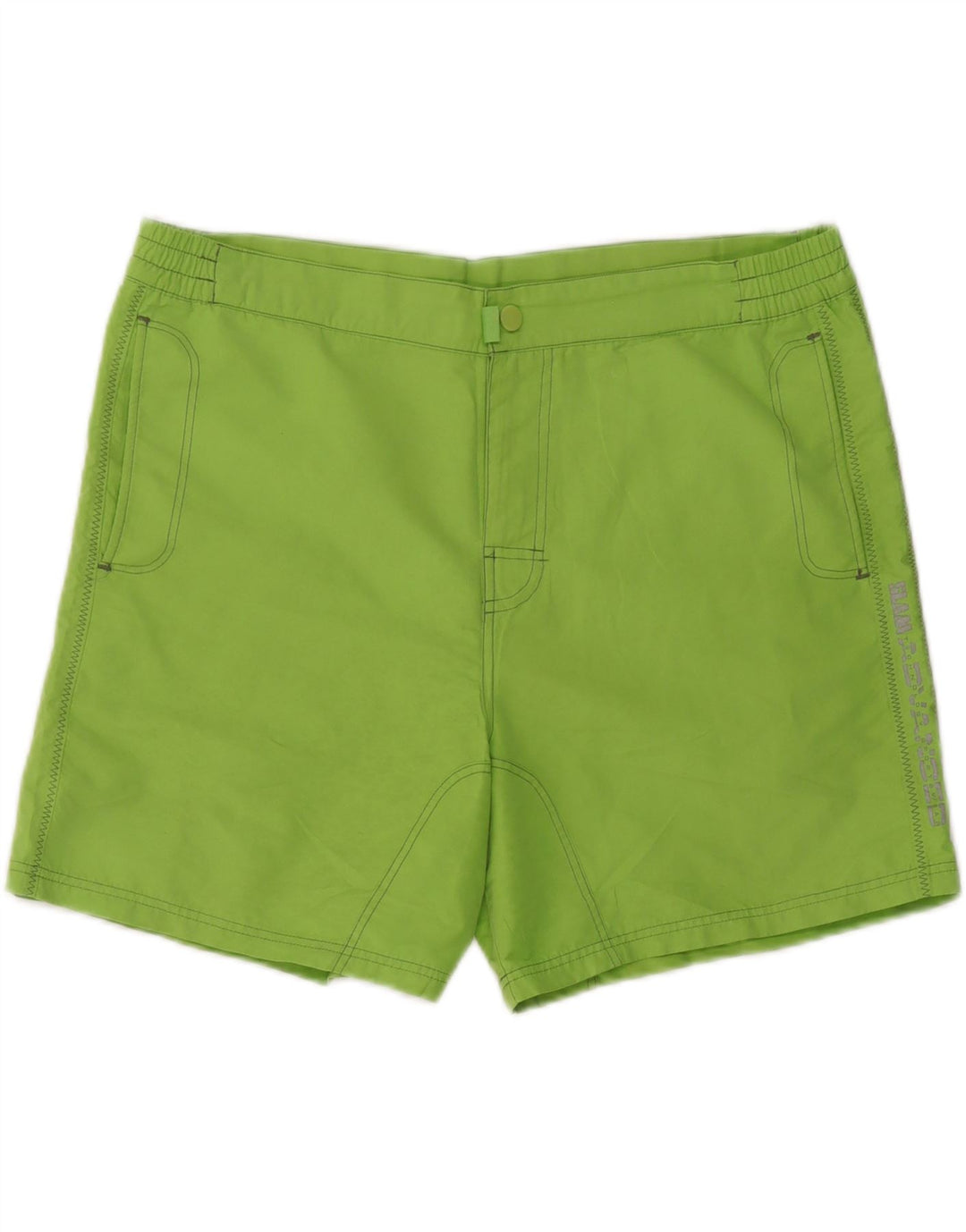 SLAM Mens Swimming Shorts Large W36 Green Polyester
