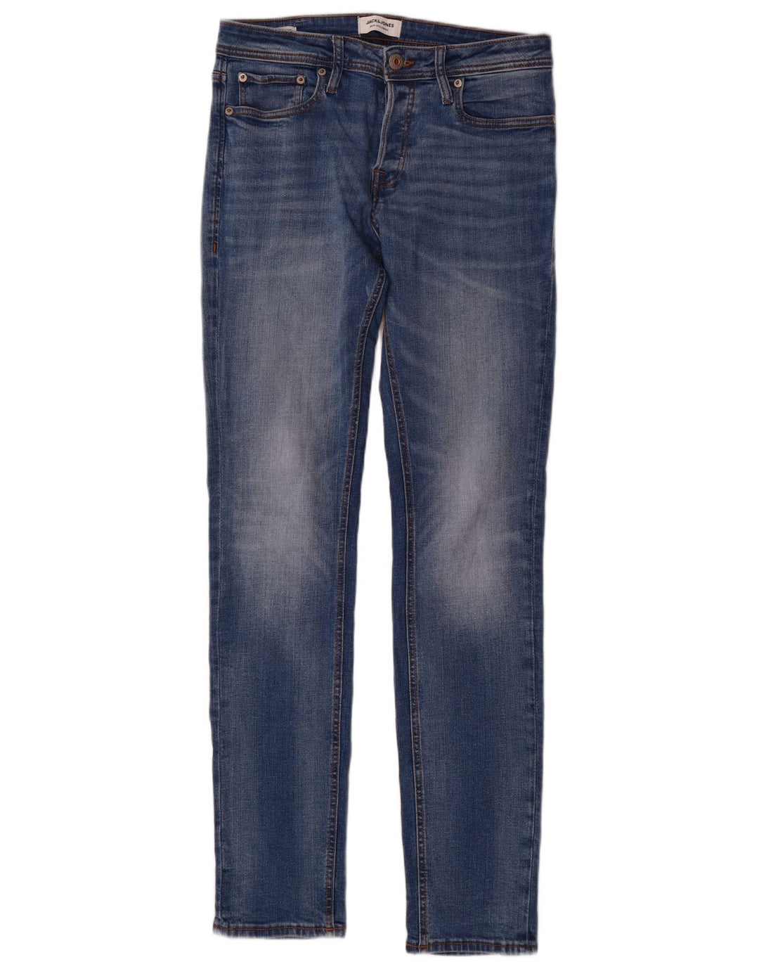 Jack & Jones Herre Tim Slim Jeans W30 L34 Blå Bomuld