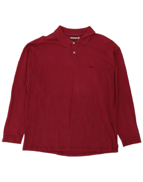 Invicta Langærmet Polo Shirt til mænd 2XL Bourgogne bomuld
