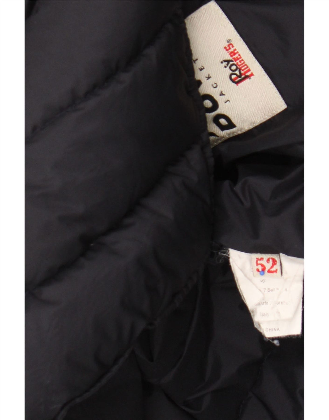 Roy Rogers Herre polstret jakke IT 52 XL Navy Blue Nylon