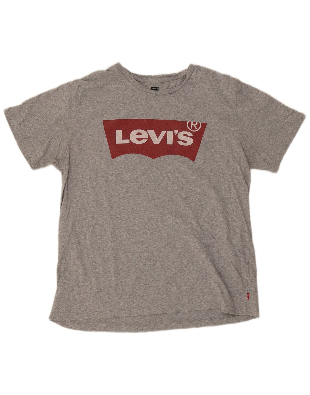 Levi's Dame Grafisk T-Shirt Top UK 16 Stor Grå