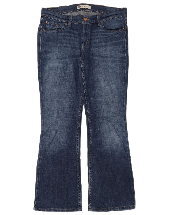 Levi's Dame 524 Super Low Bootcut Jeans W31 L30 Blå Bomuld
