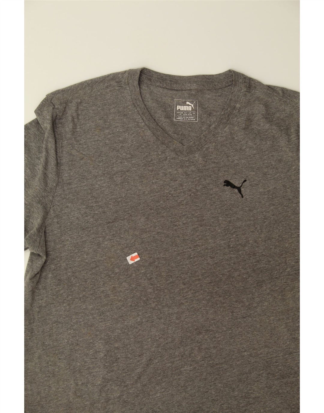 PUMA Mens T-Shirt Top Large Grey Cotton Vintage Puma and Second-Hand Puma from Messina Hembry 