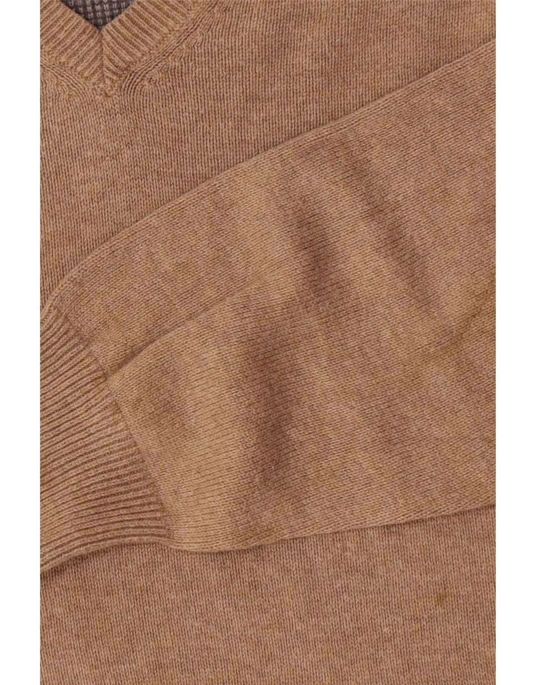 Marks & Spencer Herre Regular Fit V-hals sweater lille beige bomuld