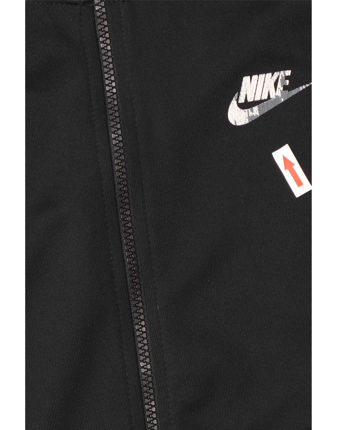 Nike Herre grafisk hættetrøje med lynlås, lille sort Colourblock Polyester