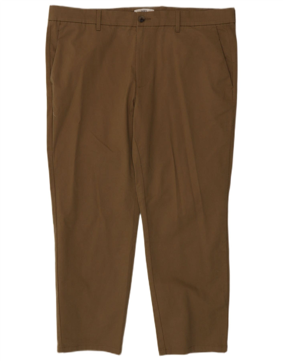 Marks & Spencer Herre Regular Fit Chinobukser W40 L27 brun bomuld