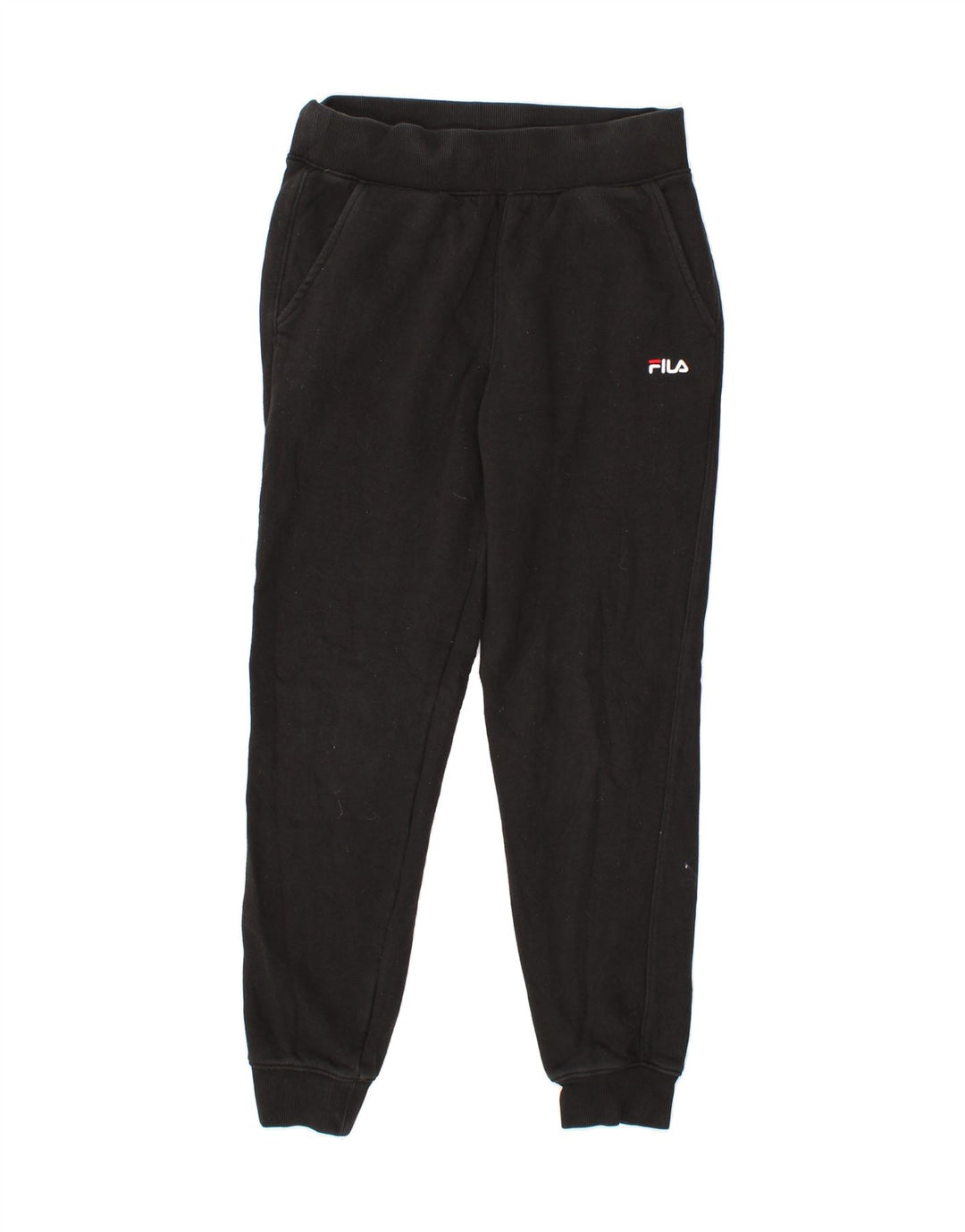 FILA Mens Tracksuit Trousers Joggers Small Black Cotton Vintage Fila and Second-Hand Fila from Messina Hembry 