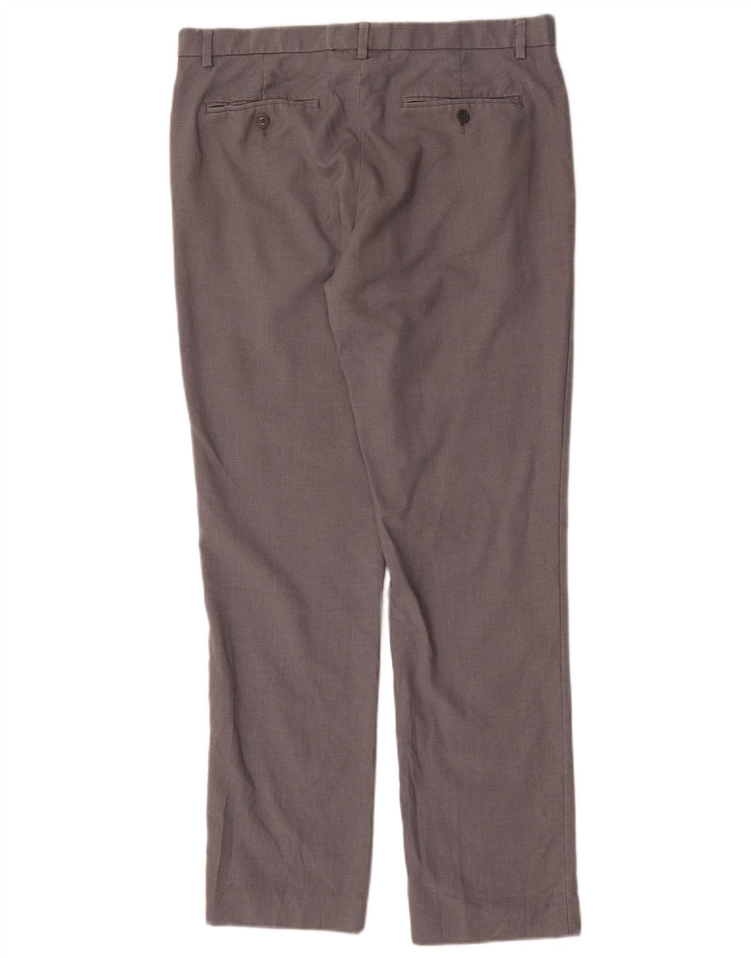 Calvin Klein Lige Chinobukser til mænd W33 L32 Grå polyester