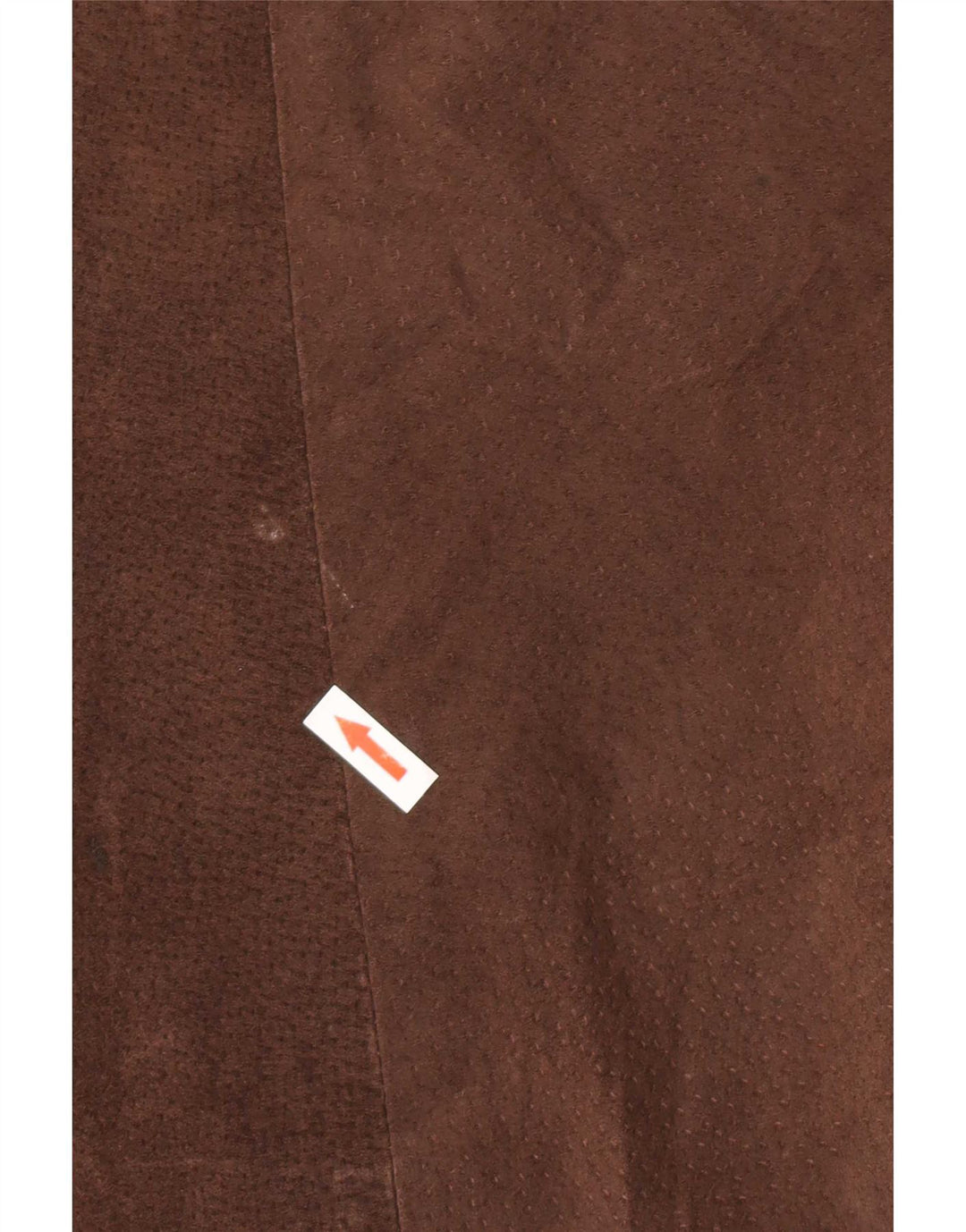 Vintage Dame Loose Fit Læderjakke UK 14 Medium Brun Læder