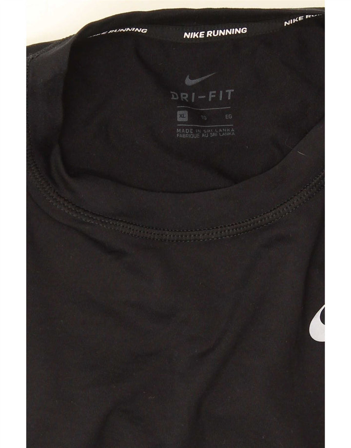Nike Herre Dri Fit Top Langærmet XL Sort