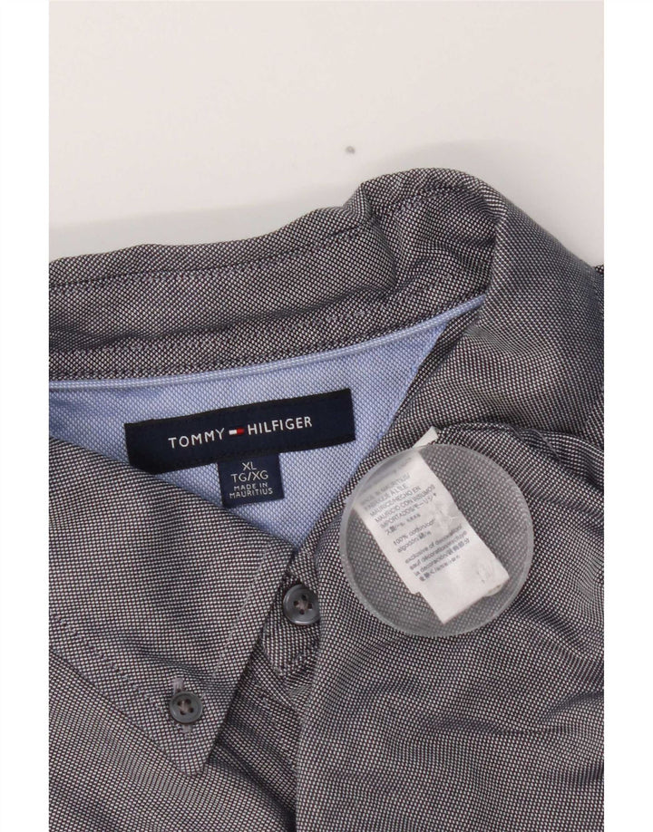 Tommy Hilfiger herreskjorte XL marineblå bomuld