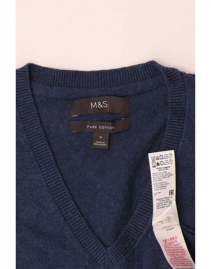 Marks & Spencer Herrevest Tank Top Medium Blue Bomuld