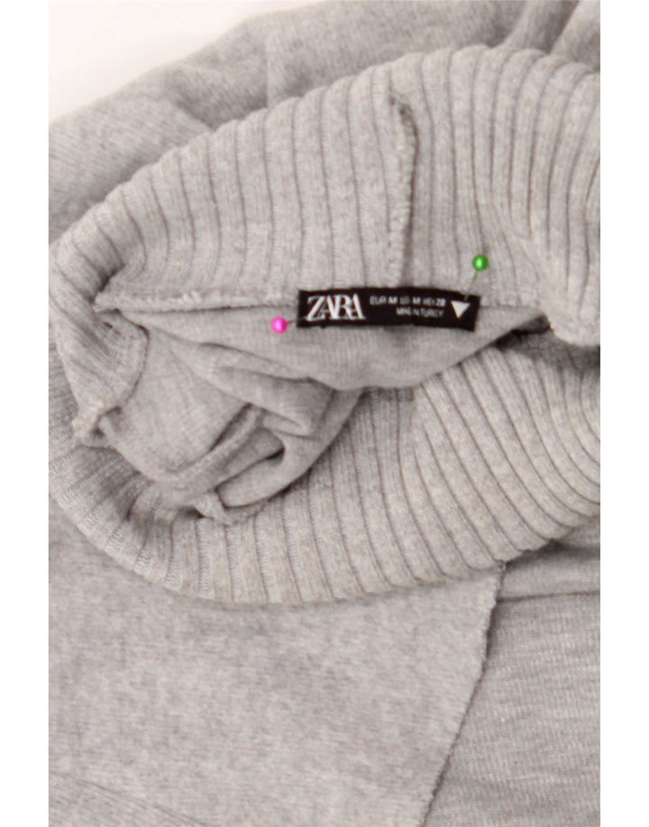 Zara Damevest Top UK 12 Medium Grå Polyester