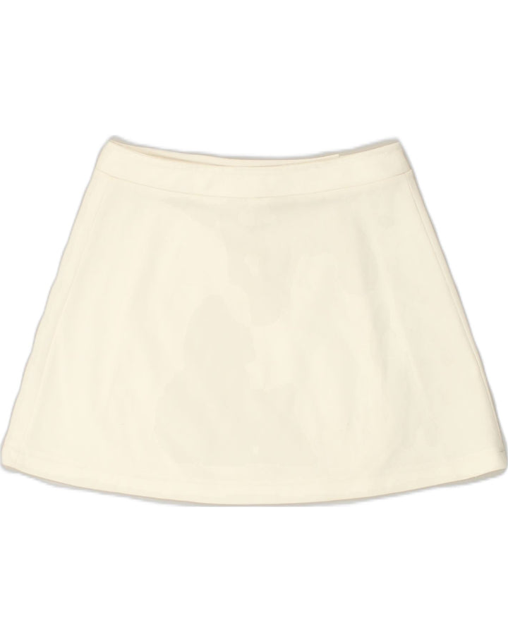 VINTAGE Womens Wrap Skirt W28 Medium White Polyester | Vintage Vintage | Thrift | Second-Hand Vintage | Used Clothing | Messina Hembry 