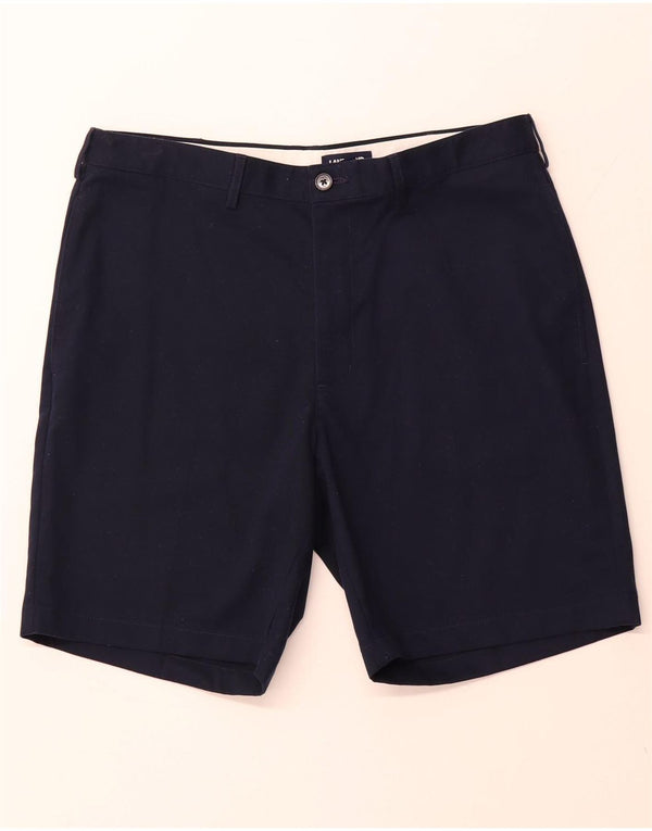 LANDS END Herre Chino Shorts W36 Large Navy Blue Bomuld