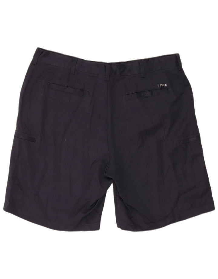 Izod Classic Cargo Shorts til mænd W40 XL Marineblå polyester
