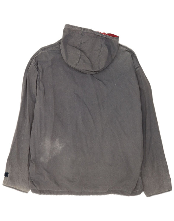 Tænk Pink Herre Hættejakke Windbreaker UK 48 4XL Grå Polyester
