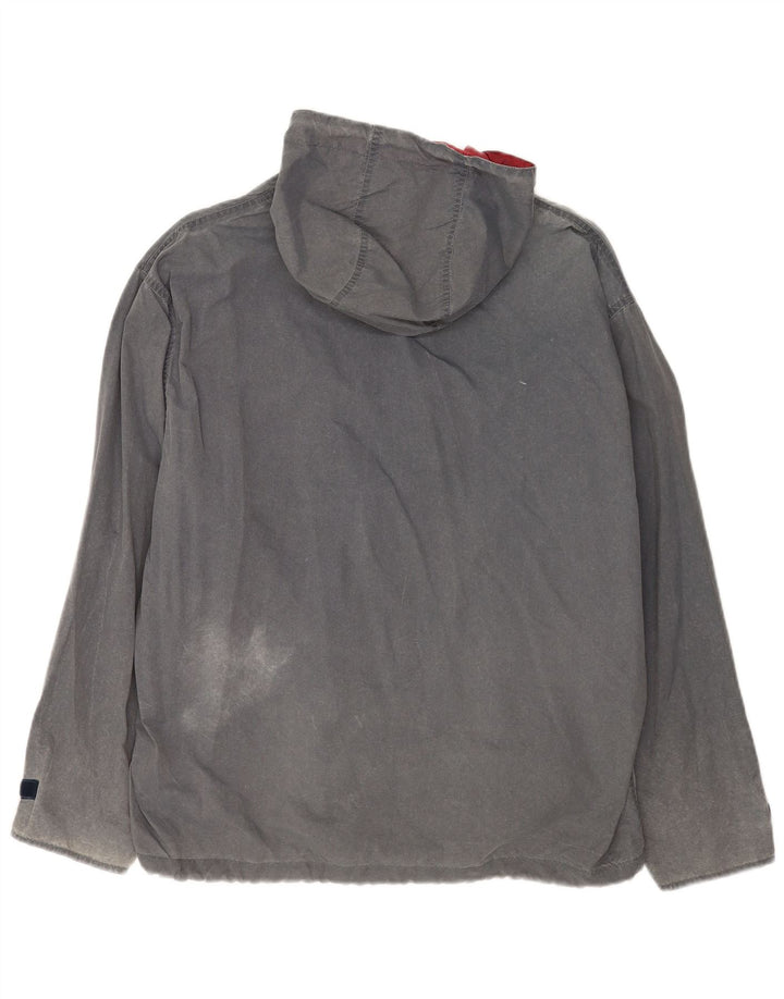 Tænk Pink Herre Hættejakke Windbreaker UK 48 4XL Grå Polyester