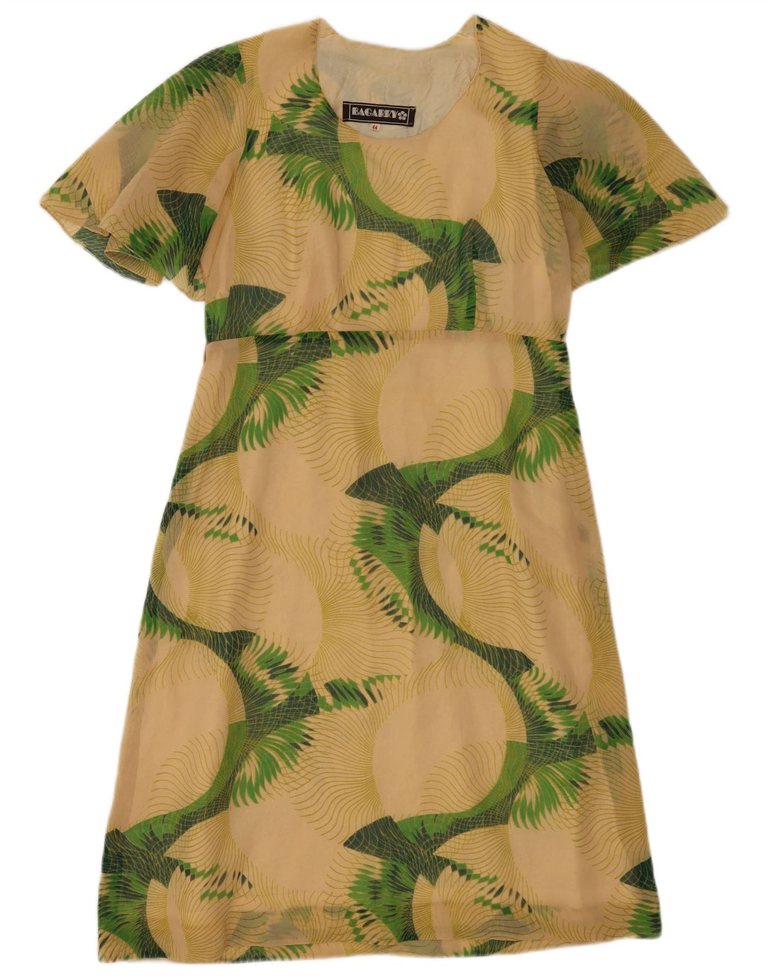 Bagarry Dame A-Line Kjole IT 44 Medium Beige Floral